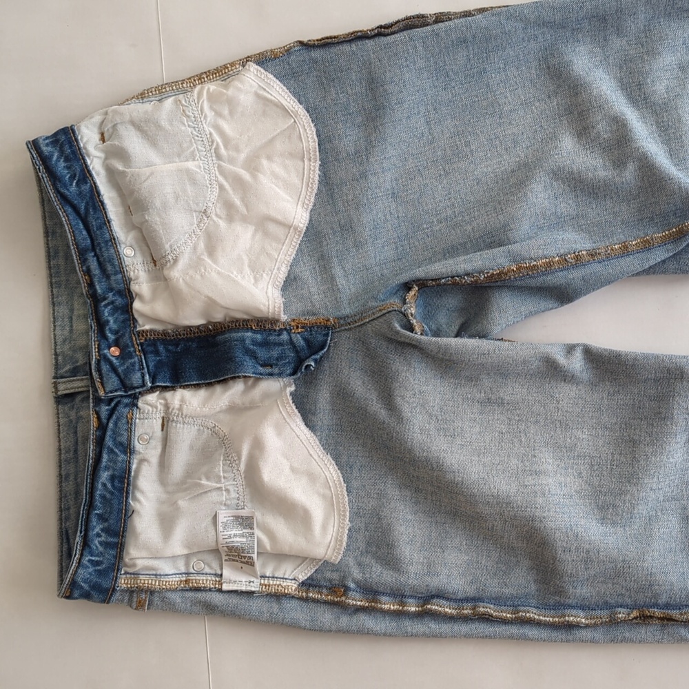 Old Navy High-Rise O.G. Loose Straight Secret-Smooth Pockets Mom Jeans 6 Blue - Picture 12 of 15